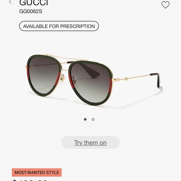 Gucci Sunglasses! Worn once .